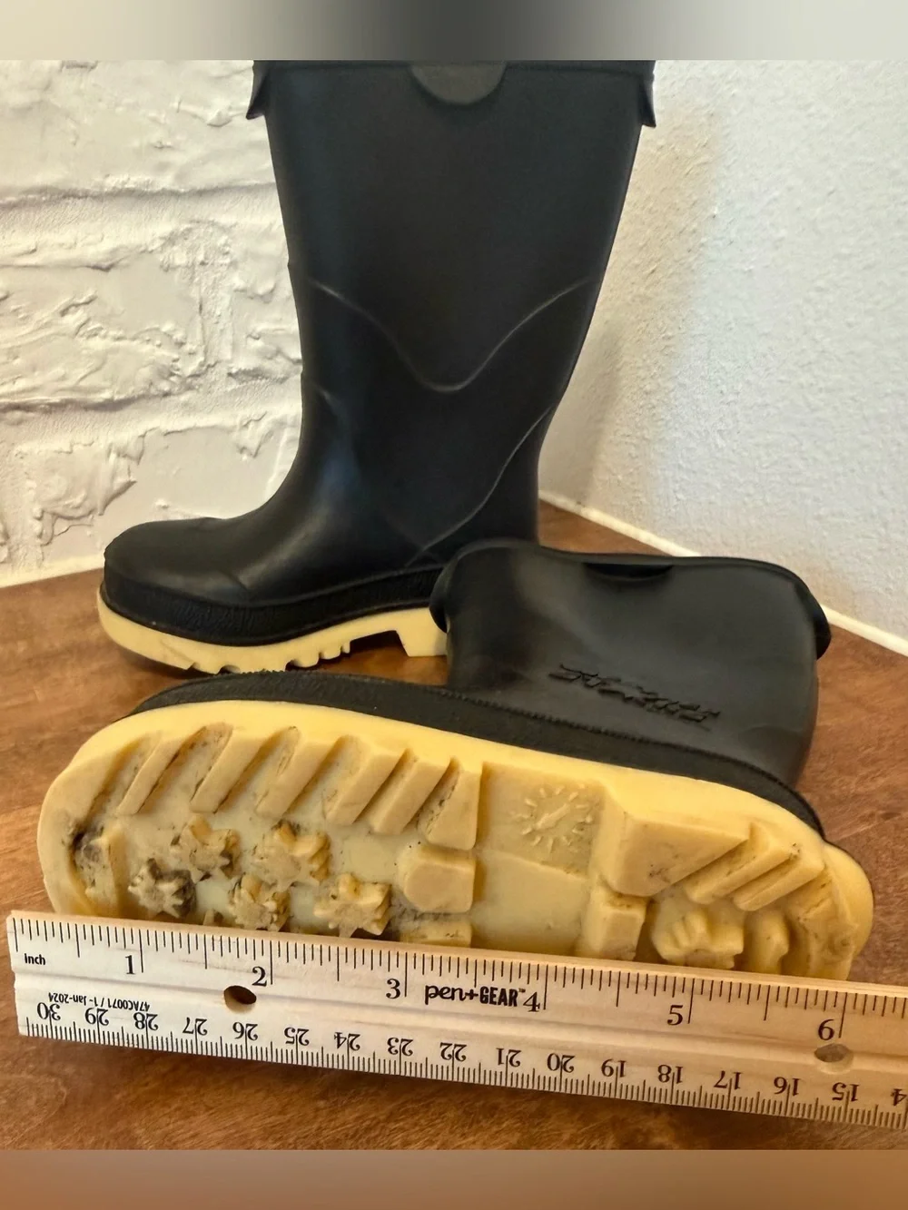 Weather Step by Tiniboy Black Toddler Size 8 Rain Boots